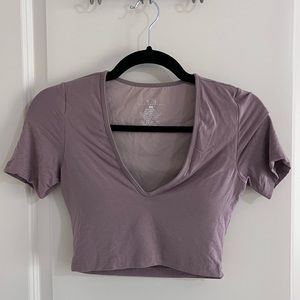 Klassy Network ~ Mauve Cropped Tee XS
